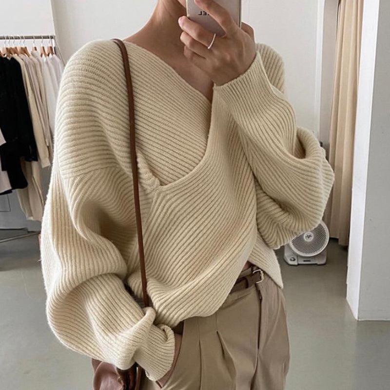 Marceau Toronto | Pull en tricot croisé chic