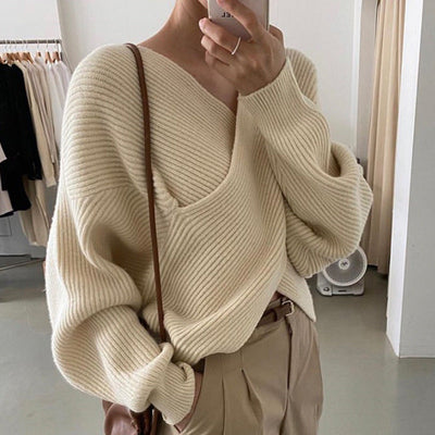 Marceau Toronto | Pull en tricot croisé chic