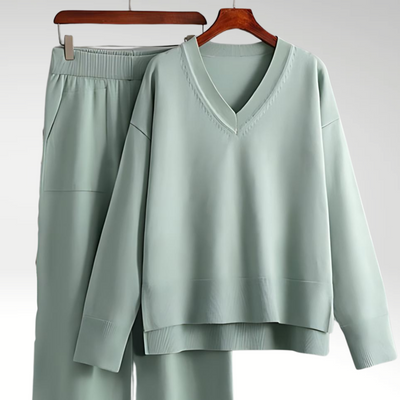 Marceau Toronto | Luxe V-Neck Two Piece Set