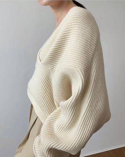 Marceau Toronto | Pull en tricot croisé chic