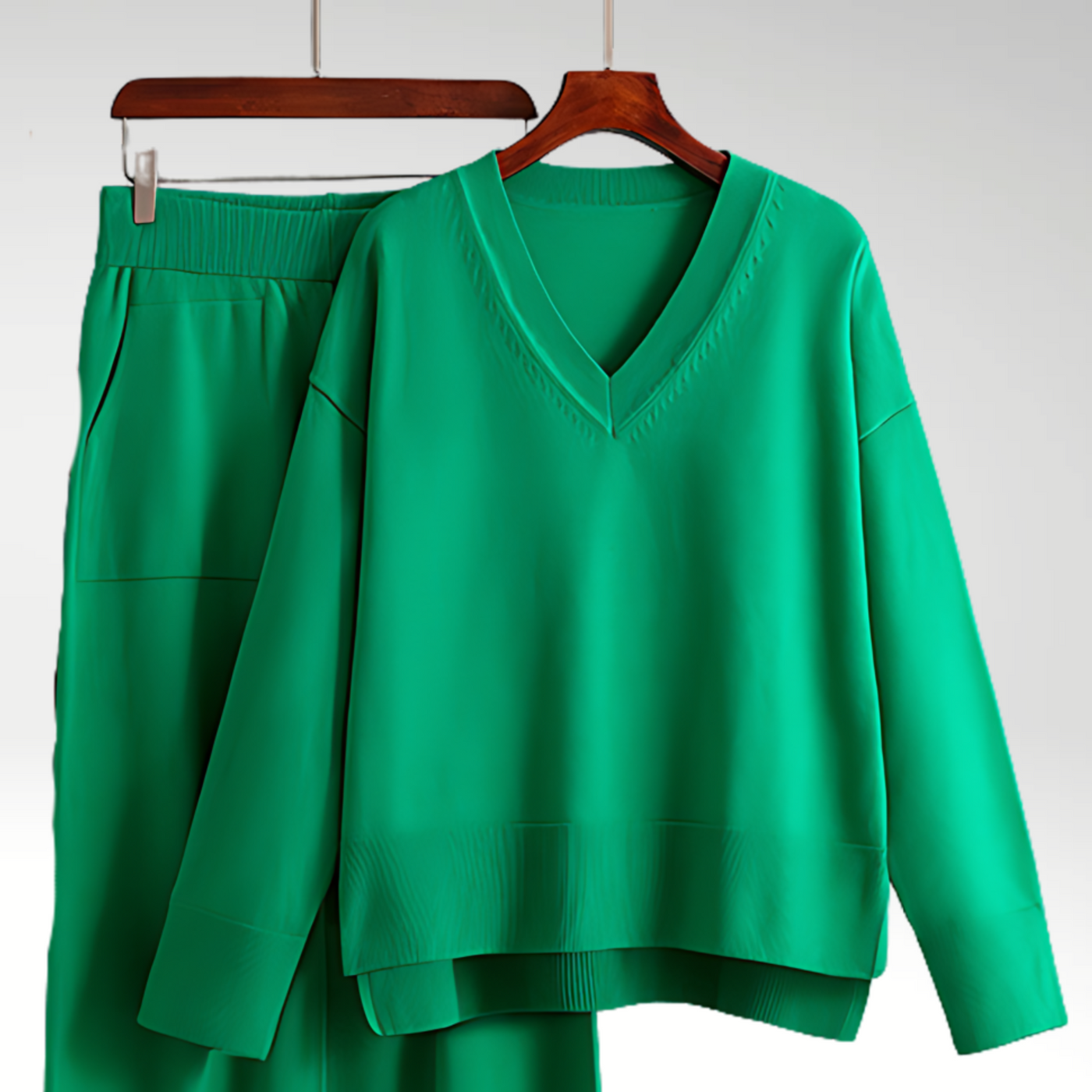 Marceau Toronto | Luxe V-Neck Two Piece Set