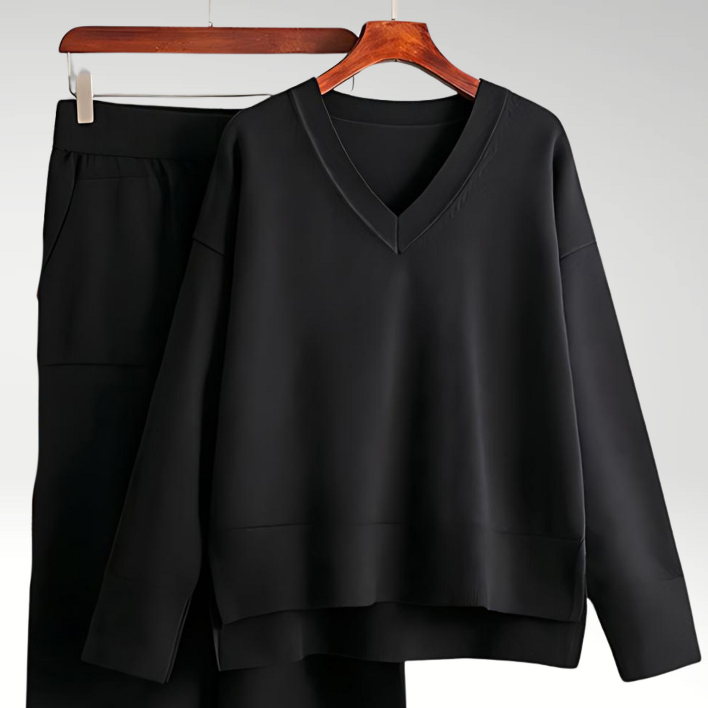 Marceau Toronto | Luxe V-Neck Two Piece Set