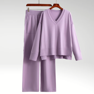 Marceau Toronto | Luxe V-Neck Two Piece Set