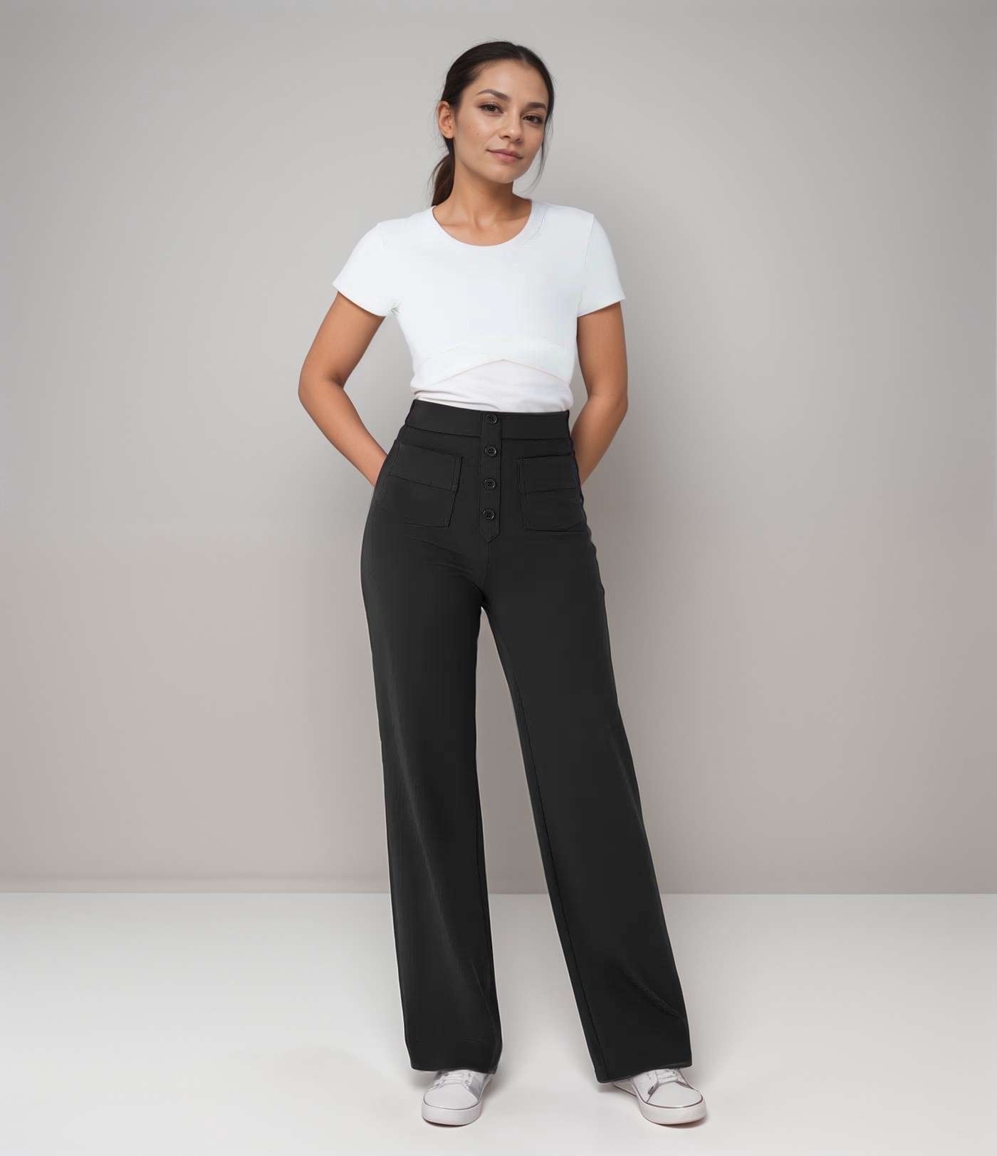 Marceau Toronto | Pantalon élastique taille haute