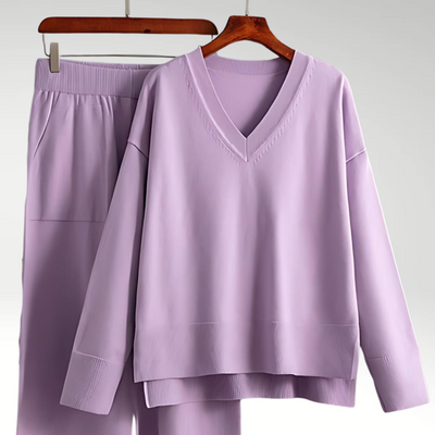 Marceau Toronto | Luxe V-Neck Two Piece Set