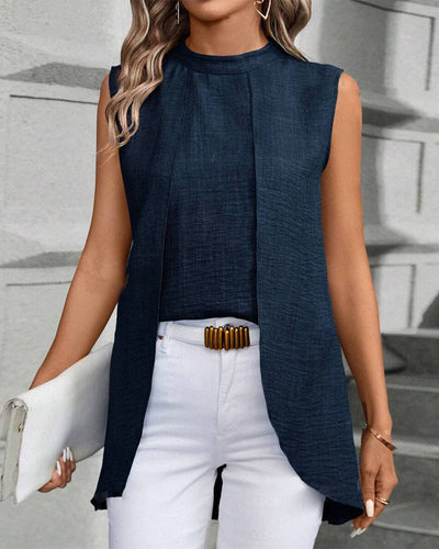 Marceau Toronto | Élégant haut sans manches de couleur unie