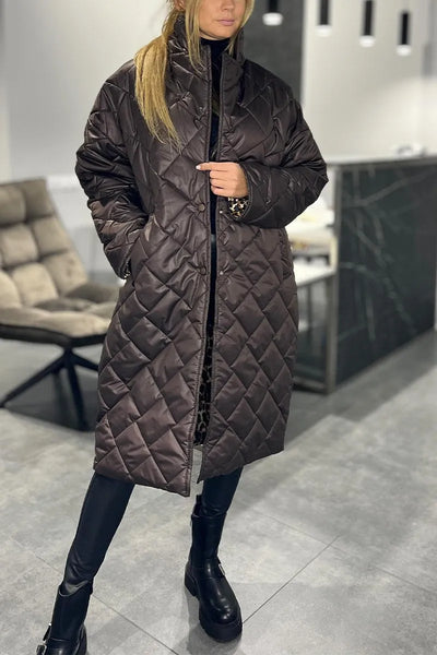 Marceau Toronto | Ofira – Manteau matelassé réversible avec doublure léopard