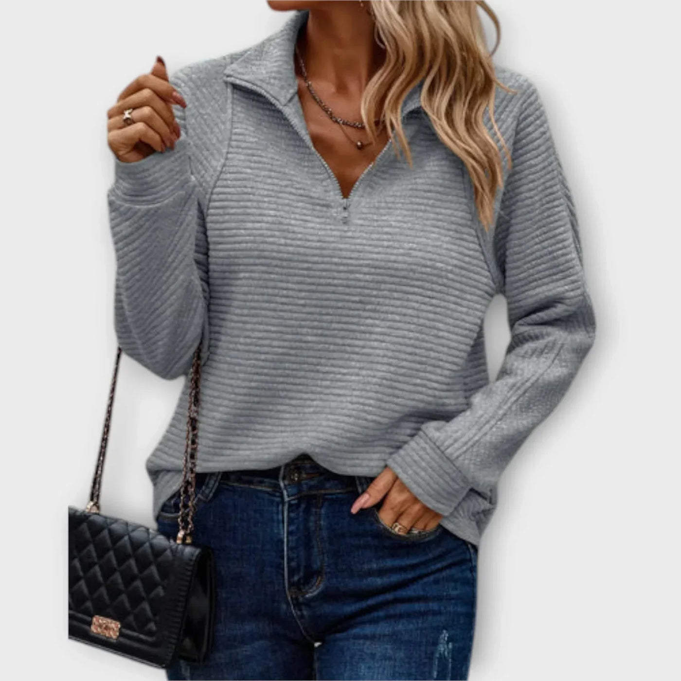 Marceau Toronto | Olivia – Pull Zippé à Moitié